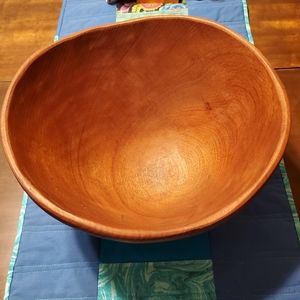 Vintage Large Teak Wooden Salad Serving Bowl Winsome 🥗 Teak Wood